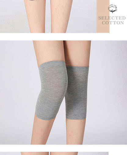 Men's and Women's Air-conditioned Room Warm Knee Cover Joint Sports Leg Cover Thin Pure Cotton Breathable Knee Pad