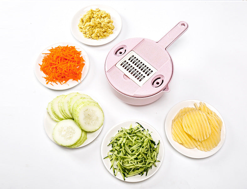 Multi-functional vegetable cutter flapper potato silk artifact coarse silk household grater does not hurt hands wipers slicer