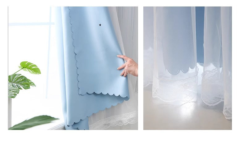 Source manufacturers non-perforated installation curtains hook and loop curtains cross-border foreign trade shading curtains self-adhesive finished products wholesale