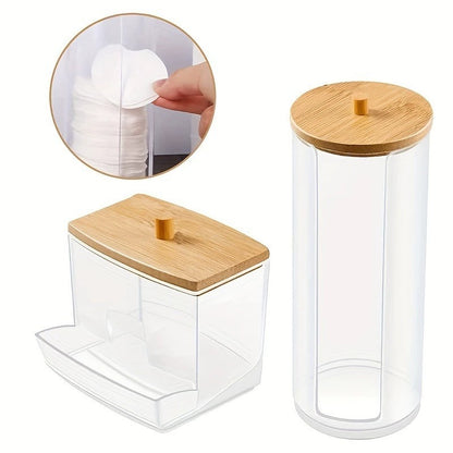 [Free combination exclusive] cotton swab storage box makeup remover cotton storage tank toilet cosmetics finishing storage box