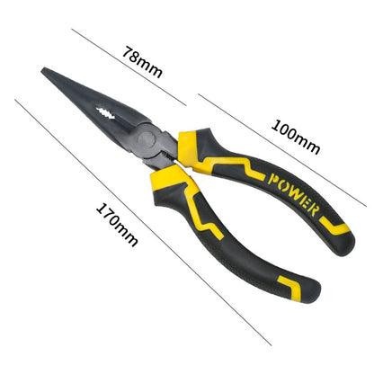 Multifunctional wire stripping pliers pointed mouth miter pliers 8 inch vice electrical wire stripping pliers eccentric labor-saving and durable