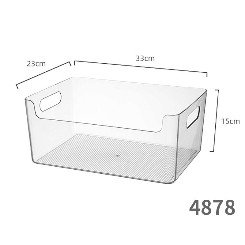 Enlarge 40cm Long Transparent Box Narrow Long Square Storage Box 15cm Wide Water-tight Drawer Finishing