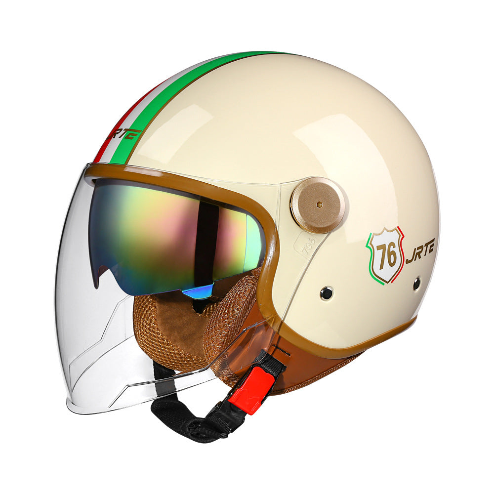 3c certified motorcycle helmet electric car helmet Harley universal battery car Four Seasons universal personality half helmet
