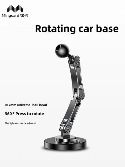 Car Bracket base 17mm ball head base 360-degree rotating adhesive type with different Chuck mobile phone holder