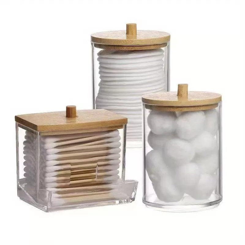 [Free combination exclusive] cotton swab storage box makeup remover cotton storage tank toilet cosmetics finishing storage box