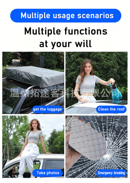 Car Assist Pedal for Climbing onto the Roof, Door Pedal, Car Door Step, Lightweight and Foldable