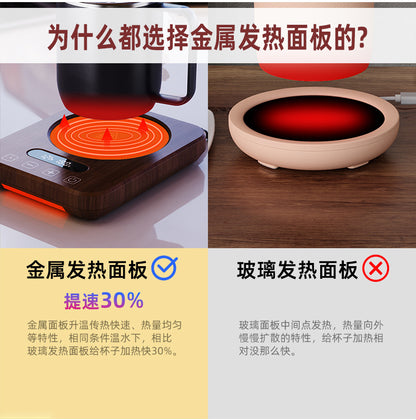 New 80-Degree Constant Temperature Coaster with Adjustable Temperature and Timed Insulation for Coffee Cups, Hot Milk Heating Coaster Base, Cup Warmer