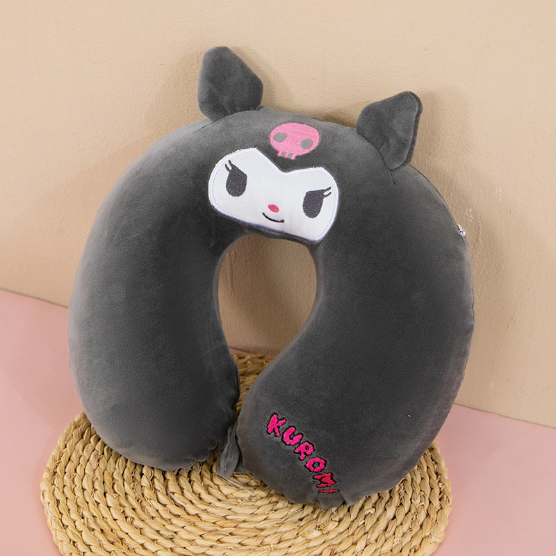 Neck Pillow Travel Memory Foam U-shaped Pillow Cartoon Gift Sponge Sleeping Neck Pillow Embroidery Slow Rebound Nap Pillow