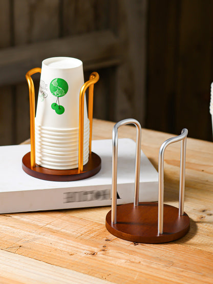 Acrylic Paper Cup Holder Disposable Cup Picker Straw Cup Desktop Storage Rack Household Coffee Tea Cup Rack