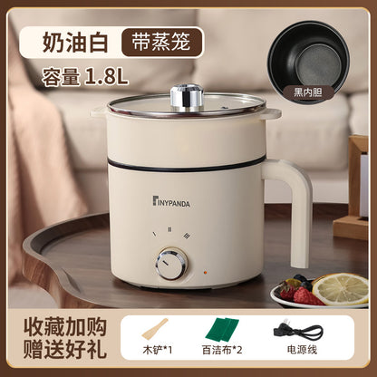 Electric Cooking Pot Dormitory Student Household Small Electric Pot All-In-One Pot Multi-Functional Mini 1-2 People Household Electric Hot Pot