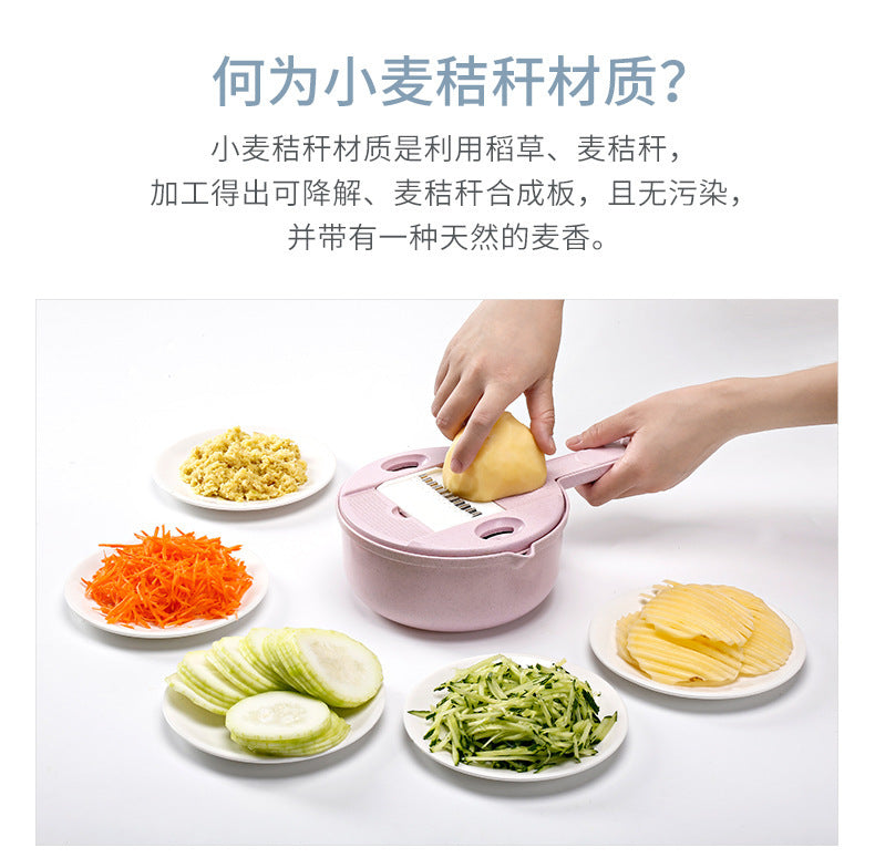Multi-functional vegetable cutter flapper potato silk artifact coarse silk household grater does not hurt hands wipers slicer