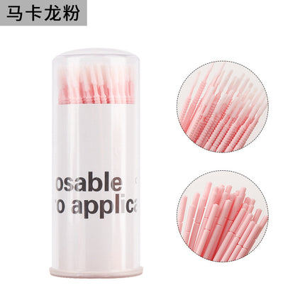 New wholesale long head cotton swab eyelash tattoo nail cleaning cotton swab eyelash disposable long thread cotton swab