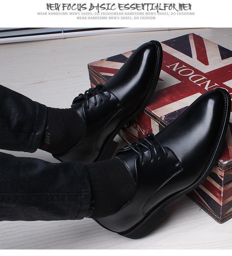 Ba Totem Summer Men's Shoes Genuine Leather Hollow Breathable Leather Shoes Men's Shoes Men's Korean Fashionable Business Dress Shoes Men's