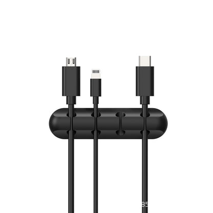 New desktop charging data cable holder multi-port creative storage wire silicone cable organizer hub