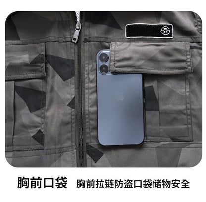 Summer Cooling Air-Conditioned Clothing for Men, Refrigeration Clothing with Fan, Welding Site Heatstroke Prevention Labor Protection Work Clothes