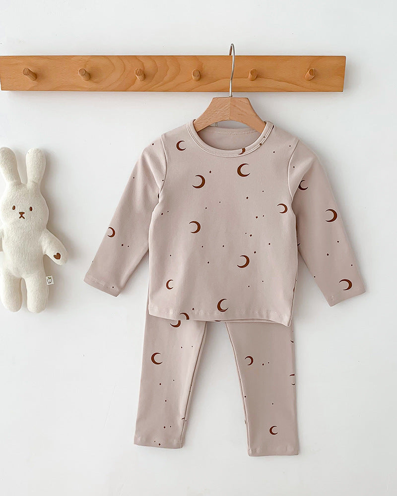 Children's Pajamas, Baby Autumn Clothes and Long Trousers, Kidsren's Home Clothes, Category a Pure Cotton Pajamas for Boys and Girls, Boys' Home Clothes