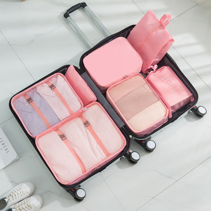 Travel Seven-Piece Storage Bag Clothes Organizer Storage Bag Portable Large Capacity Luggage Bag Classified Storage