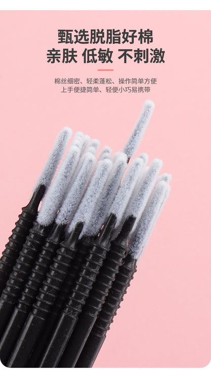 New wholesale long head cotton swab eyelash tattoo nail cleaning cotton swab eyelash disposable long thread cotton swab