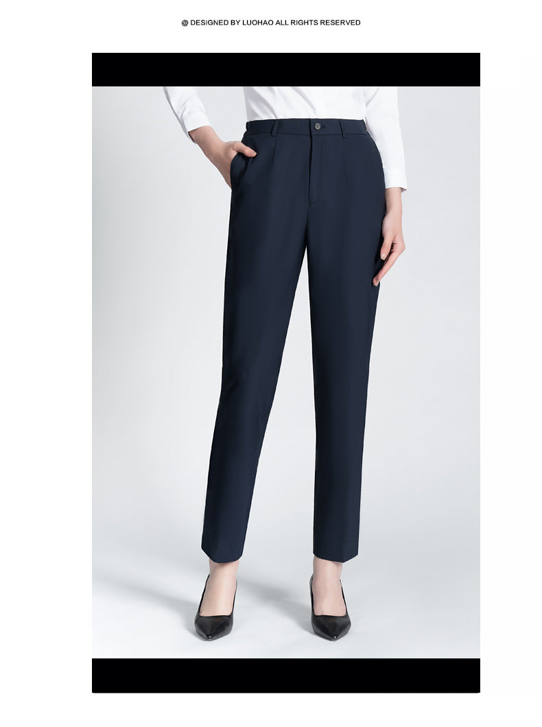 Summer Business Casual Pants for Women, Mint Cool Suit Pants for Women, Professional Formal Wear, Women's Work Suit Pants, Thin Summer Pants