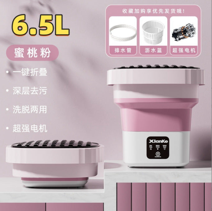 Daifa cross-border folding washing machine mini small washing machine baby underwear wash socks can be dried portable