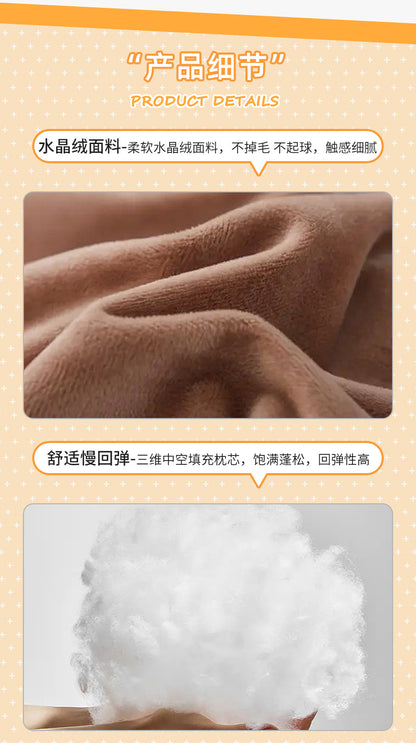 2025 New Cross-Border U-Shaped Pillow Portable Pp Cotton Office Nap Cervical Pillow Car High-Speed Rail Neck Pillow Wholesale