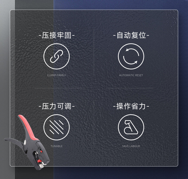 Fully Automatic Duckbill Wire Stripping Pliers for Cables, Multifunctional Electrician Wire Pliers, Wire Cutting Pliers, High-Voltage Stripping Pliers