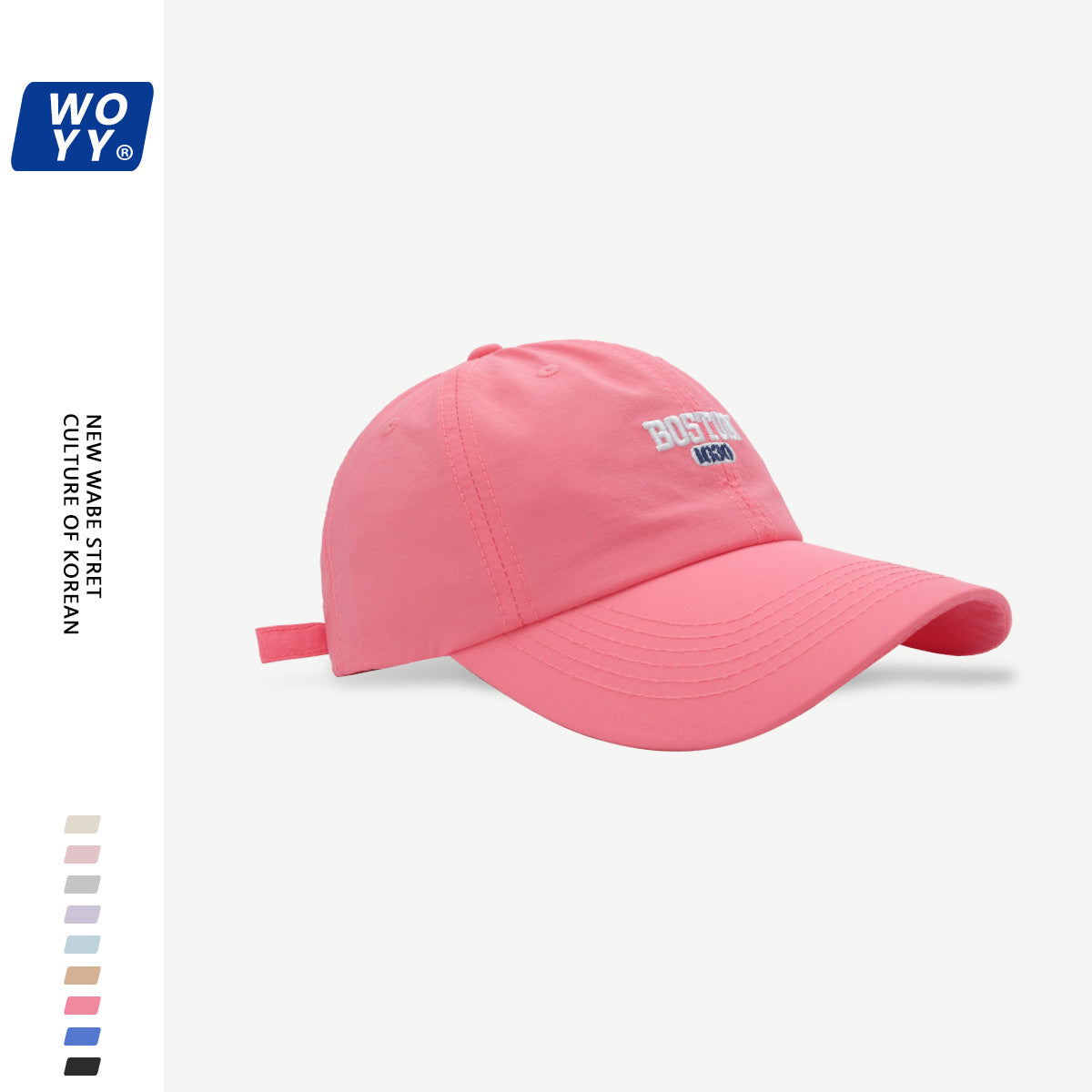 Boston Quick-Dry Baseball Hat Summer Super Fire Outdoor Sun Hat Korean Ins Soft Top Breathable Cap