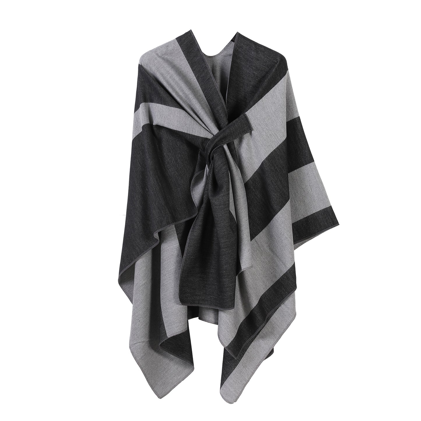 Jiangnan Watertown Knitted Shawl High-end Ethnic Style Cloak Western Sichuan Yunnan Travel Wear Imitation Cashmere Cape Women
