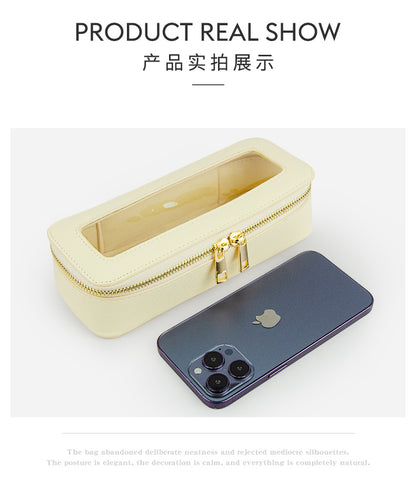 Small single custom high-level cosmetic brush storage box cross-border exquisite beauty storage bag portable texture cosmetic bag