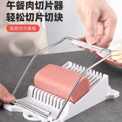 Potato Slicer Luncheon Meat Slicer Ham Slice Household Fruit Vegetable Cutter Kitchen Plastic Egg Cutter