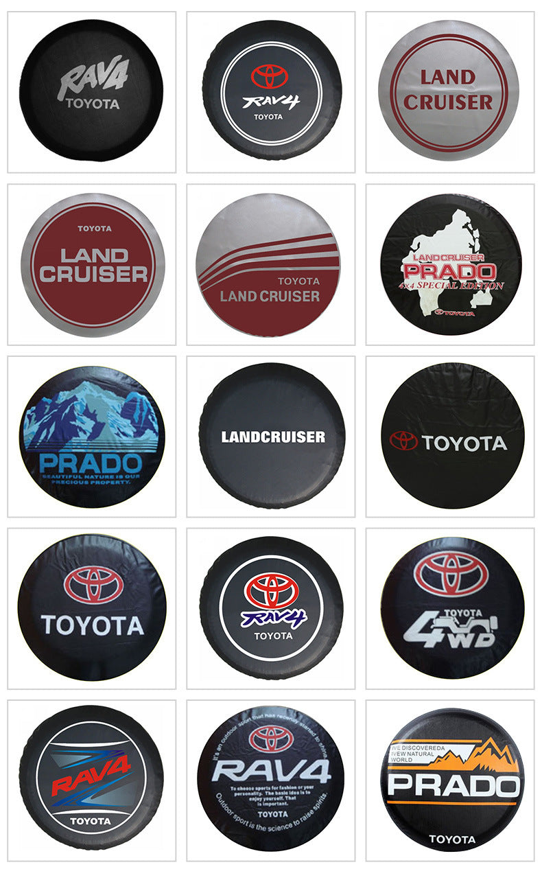 Source factory car tire protective cover tire cover spare tire cover protective cover thickened tire cover all black tire cover