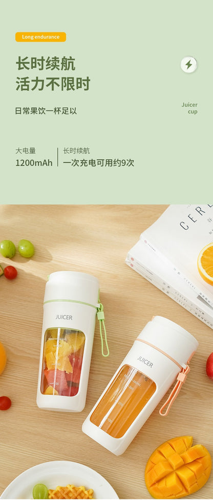 Cross-Border Juicer Small Portable Household Multifunctional Fried Fruit Juicer Wireless Electric Juicer Cup