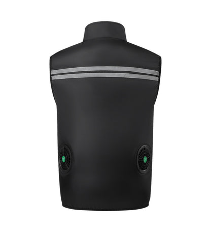 Cross-Border Supply of Intelligent Heatstroke Prevention Refrigeration Air-Conditioning Clothing Summer Cooling Fan Vest Outdoor Sun Protection Ice Vest Clothing