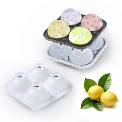 Food Grade Large Ice Hockey Mold Ice Artifact Whiskey Household Frozen Ice Block Spherical Large Silicone Round Ice Pot
