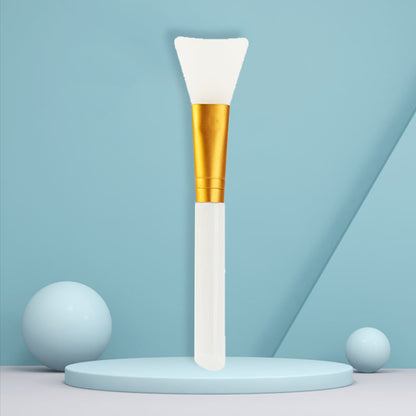 Single Pack of Facial Mask Brush, Lipstick Grinding, White Rod, Two-Color Hollow Mask Brush, Makeup Brush, Beauty Salon