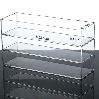Enlarge 40cm Long Transparent Box Narrow Long Square Storage Box 15cm Wide Water-tight Drawer Finishing