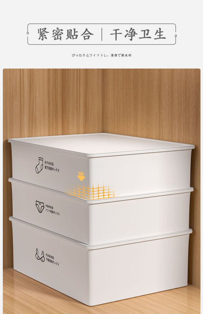 Household Intimates and Socks Storage Box Plastic Cosmetics Organizer Storage Intimates Bra Intimates Compartment Storage Box