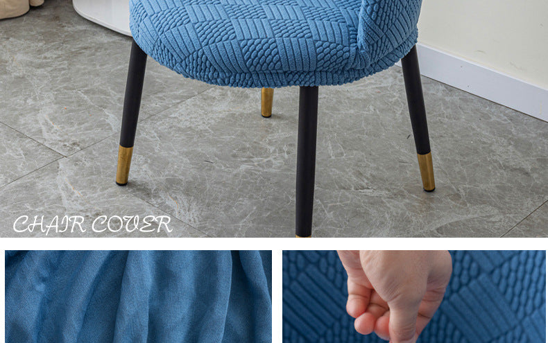 Curved chair cover dressing table dressing table office coffee shop conference semicircle chair cover chopsticks cover cover cloth