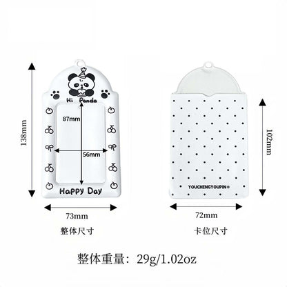 Supply Original Card Sleeve Small Card PVC Earth Flavor Star-chasing Aidou Campus Card Storage Card Bag Display Pendant Protective Cover