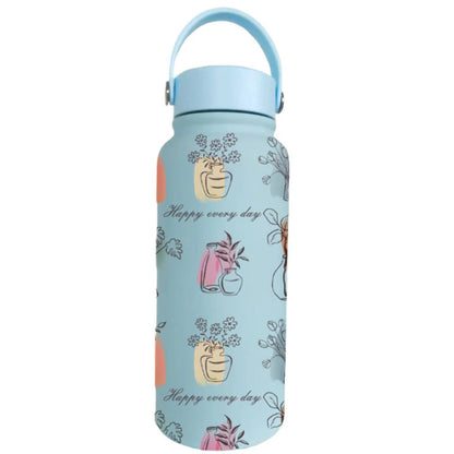 Space Kettle Thermos Cup with Large Capacity, Customizable Pattern and Logo, Stainless Steel Sports Portable Water Bottle Wholesale