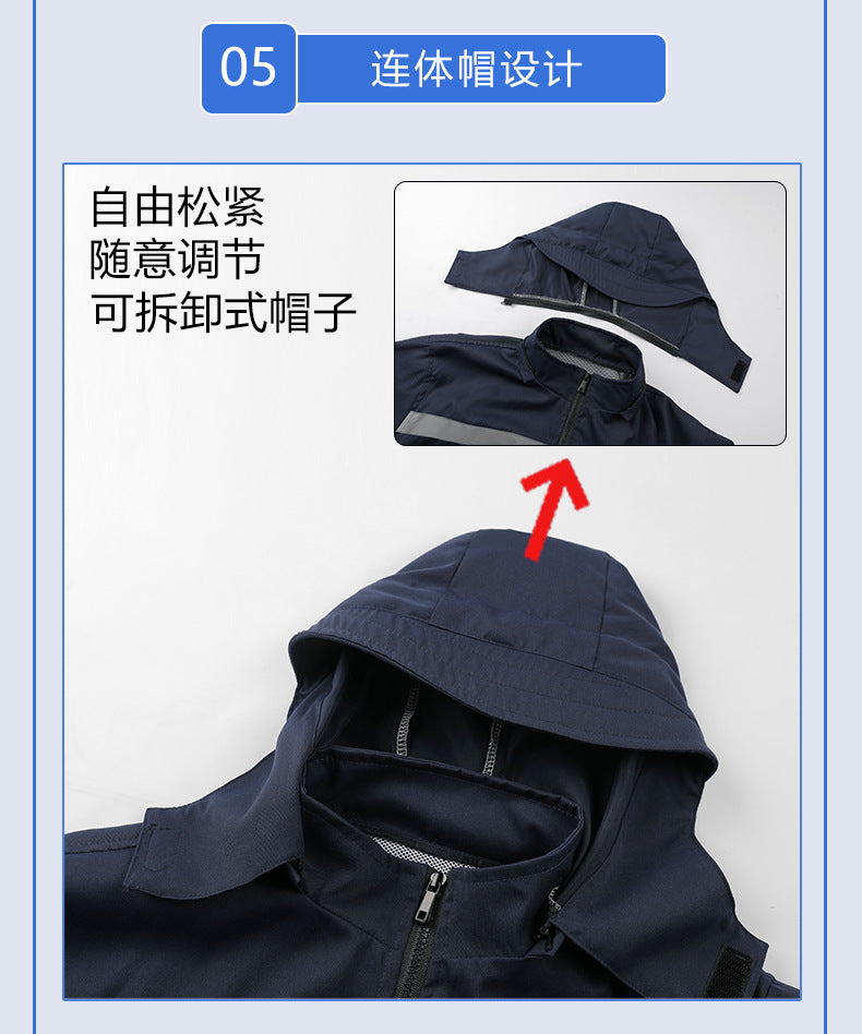 Summer Air-Conditioned Clothing for Outdoor Labor Protection, Cooling and Sun Protection Clothing, Hooded Fan Clothing for Men and Women, Specially Designed for Outdoor Labor Protection
