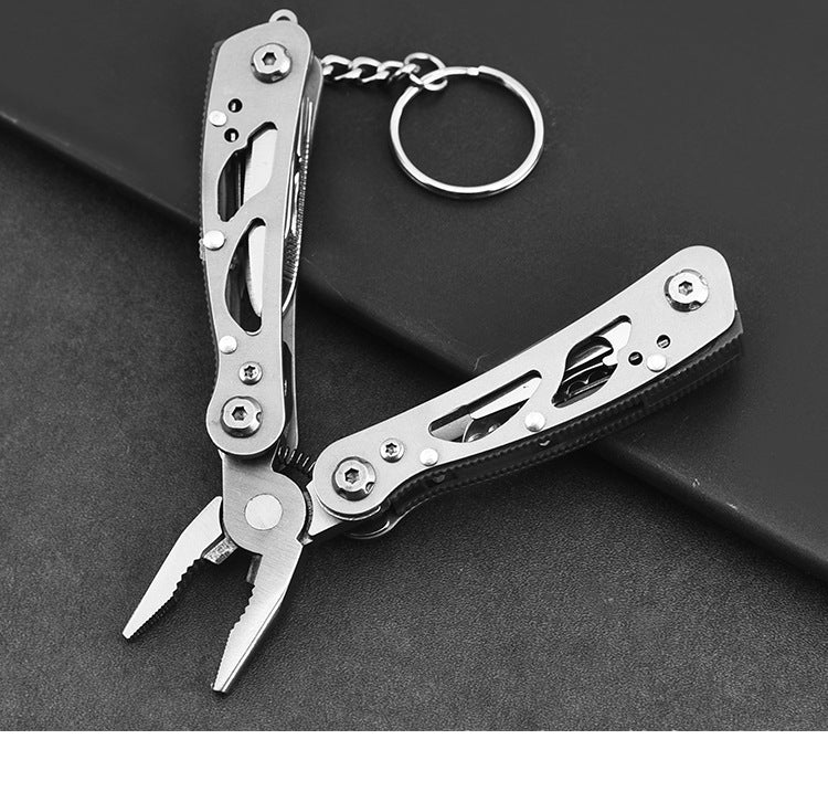 Stainless steel multi-function tool pliers mini folding portable outdoor travel tool pliers combination knife multi-purpose