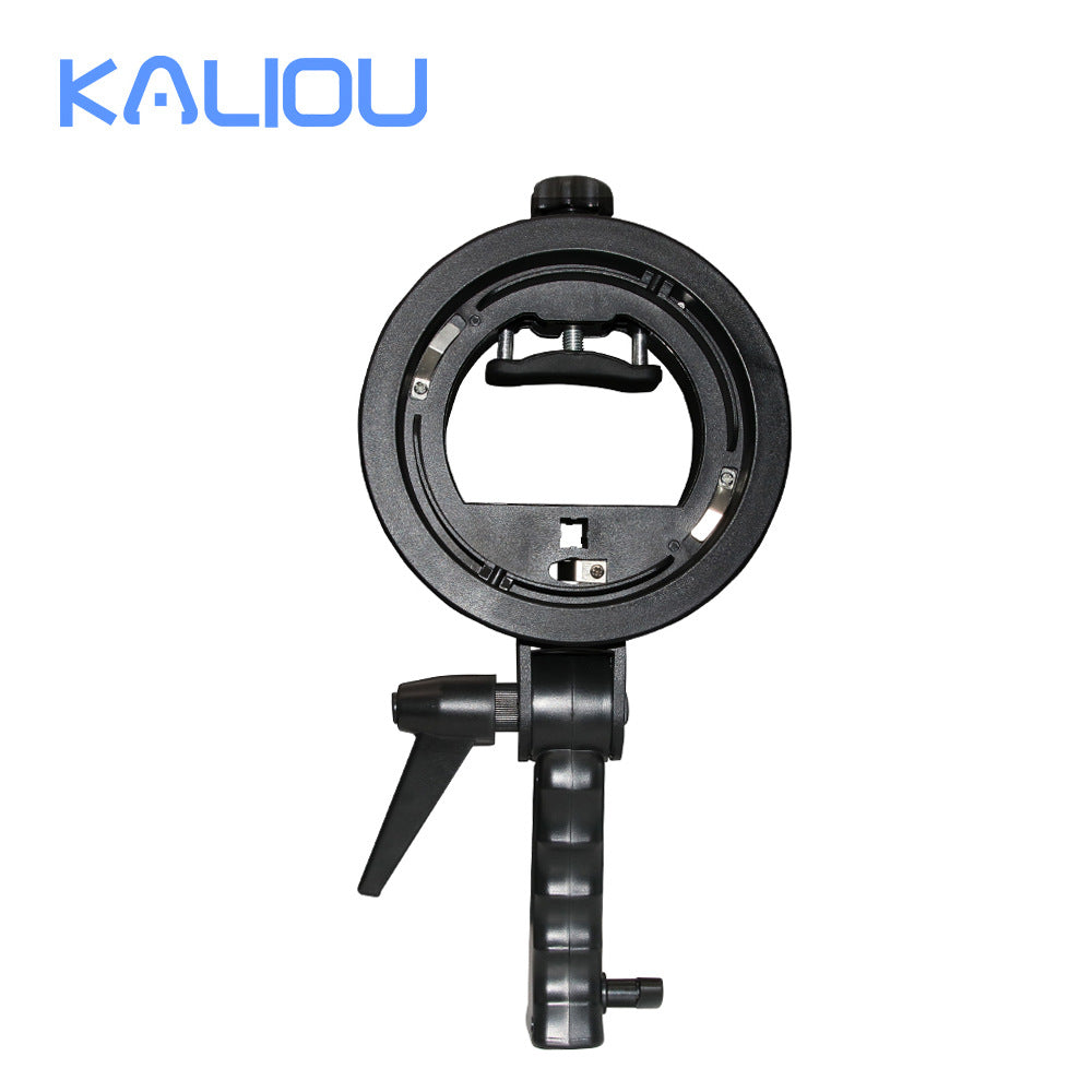 Factory Direct Sales Hot Shoe Lamp Holder Round Short Handle S Chuck Flash Light Stand Baorong Exquisite Mouth Base S Bracket