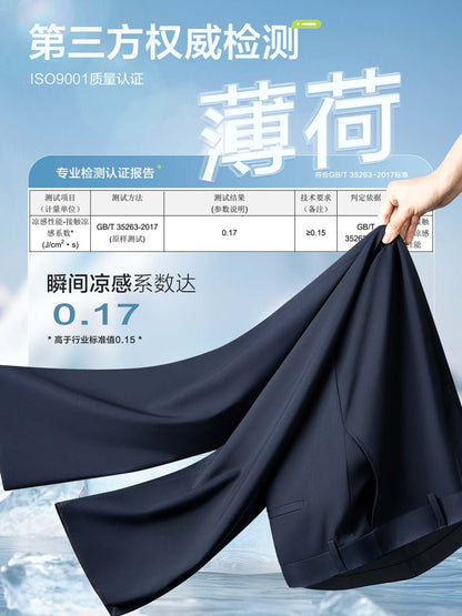Summer Business Casual Pants for Women, Mint Cool Suit Pants for Women, Professional Formal Wear, Women's Work Suit Pants, Thin Summer Pants