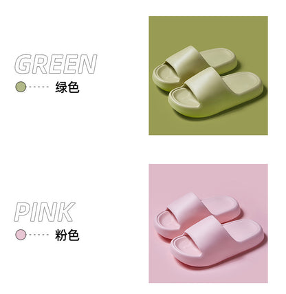 Korean Style Non-Slip Soft-Soled Eva Slippers for Women in Summer Bathroom Bathing Couples Thick-Soled Home Sandals