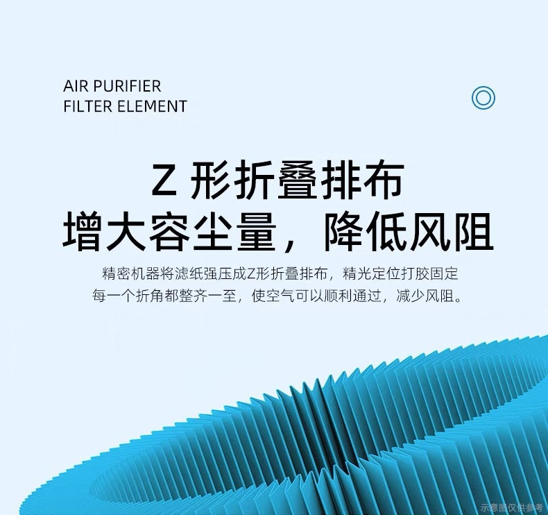 Suitable for 12S34 generation air purifier filter screen millet filter element activated carbon millet air purifier filter element
