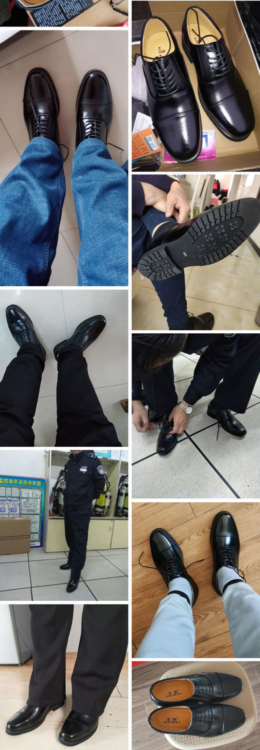 [Real cowhide] business formal leather shoes men's three-joint leather men's shoes summer breathable hidden height increasing shoes men