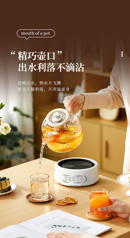 Health Pot Multi-functional Home Office Full Glass Flower Tea Pot Large Capacity Kettle Boiling Tea Pot Gift Box Gift
