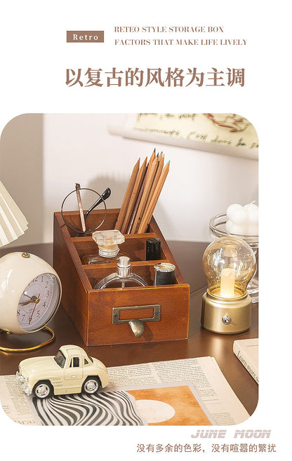 Bedside Remote Control Phone Holder Desktop Organizer Lipstick Perfume Storage Box Makeup Brush Holder Pen Holder Desk Pencil Box