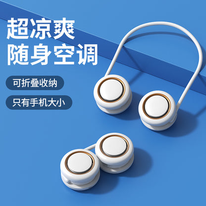 Cross-border new waist fan outdoor site lighting large capacity neck fan portable waist fan